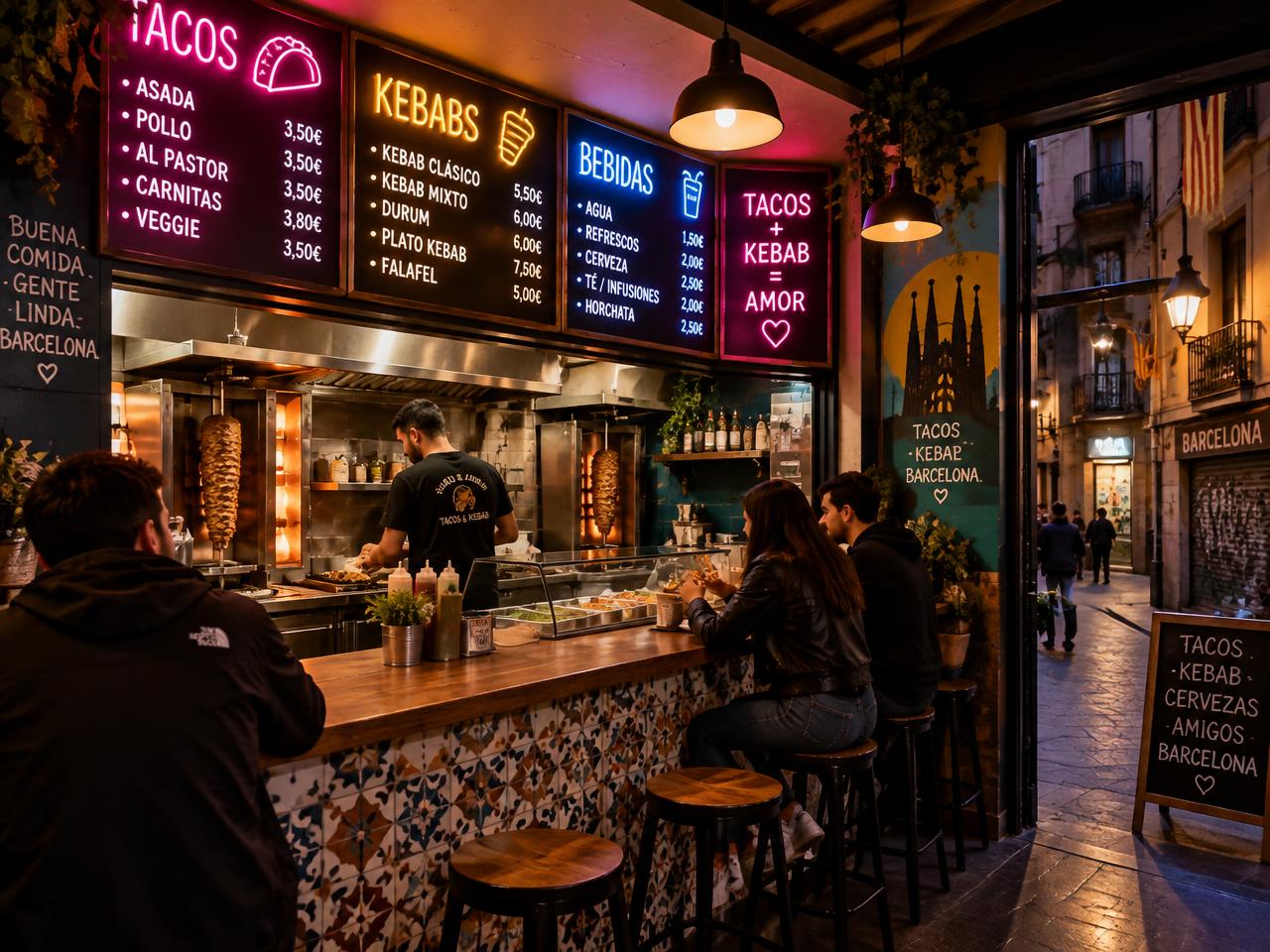 Interior de Marcelona Tacos
